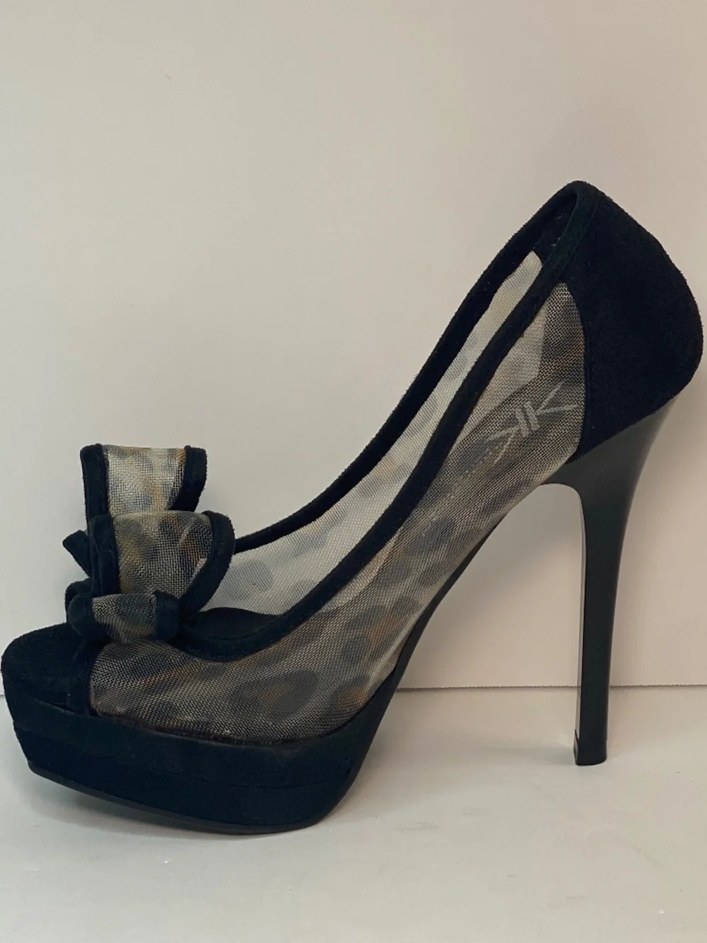 Kardashian Women's Miami Leopard Black Stiletto Heels Size 6 NEW NO BOX
